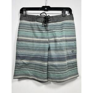 Vissla Sofa Surfing Shorts Boys Large Multicolor Stripe Knit NWOT